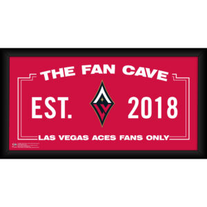 Las Vegas Aces Framed 10" x 20" Fan Cave Collage