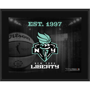 New York Liberty 10.5" x 13" Sublimated Horizontal Team Logo Plaque