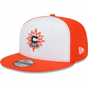 Men's New Era Connecticut Sun White/Orange 2022 WNBA Draft 9FIFTY Snapback Hat