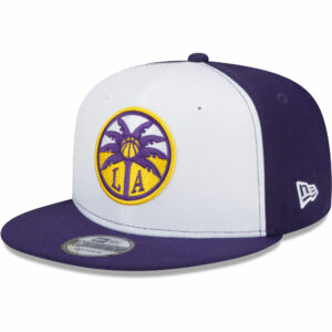 Men's New Era Los Angeles Sparks White/Purple 2022 WNBA Draft 9FIFTY Snapback Hat