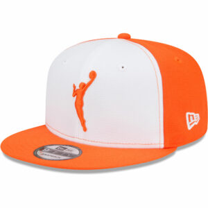 Men's New Era WNBA Logowoman White/Orange 2022 Draft 9FIFTY Snapback Hat