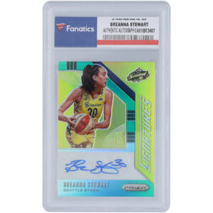 Breanna Stewart Seattle Storm Autographed 2020 Panini Prizm WNBA Silver Parallel #SG-BAS Card
