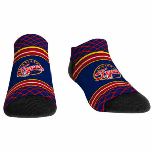 Rock Em Socks Indiana Fever Net Striped Ankle Socks