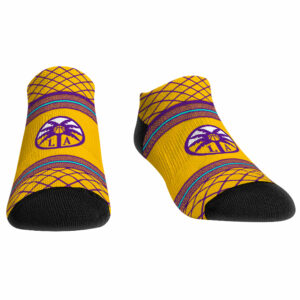 Rock Em Socks Los Angeles Sparks Net Striped Ankle Socks