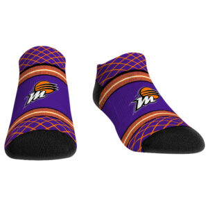 Rock Em Socks Phoenix Mercury Net Striped Ankle Socks