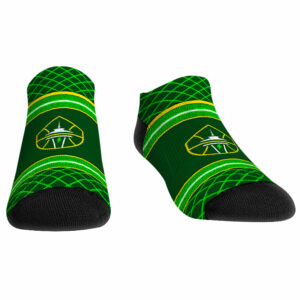 Rock Em Socks Seattle Storm Net Striped Ankle Socks