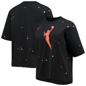 Women's Nike Black WNBA Boxy Splatter T-Shirt