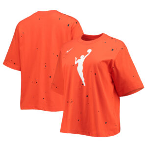 Women's Nike Orange WNBA Boxy Splatter T-Shirt